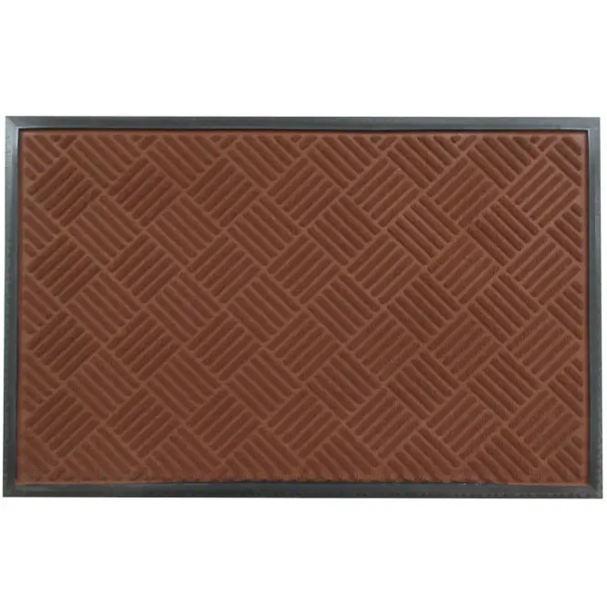 Lábtörlő dombornyomott barna Premium 60x90 Cmrb60900