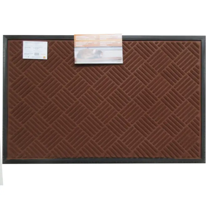 Lábtörlő dombornyomott barna Premium 60x90 Cmrb60900,2