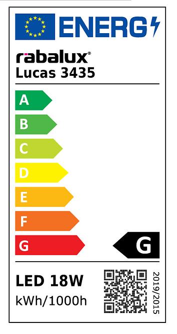 Lampa LED LUCAS 3435  18W D33 PL