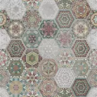 Csempe Gres Patchwork Hexagon Colour 60/60