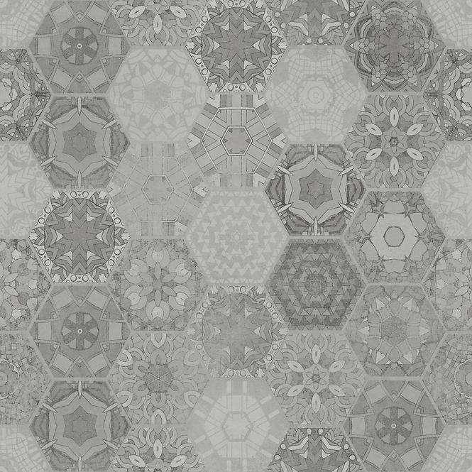Csempe Gres Patchwork Hexagon Grey 60/60
