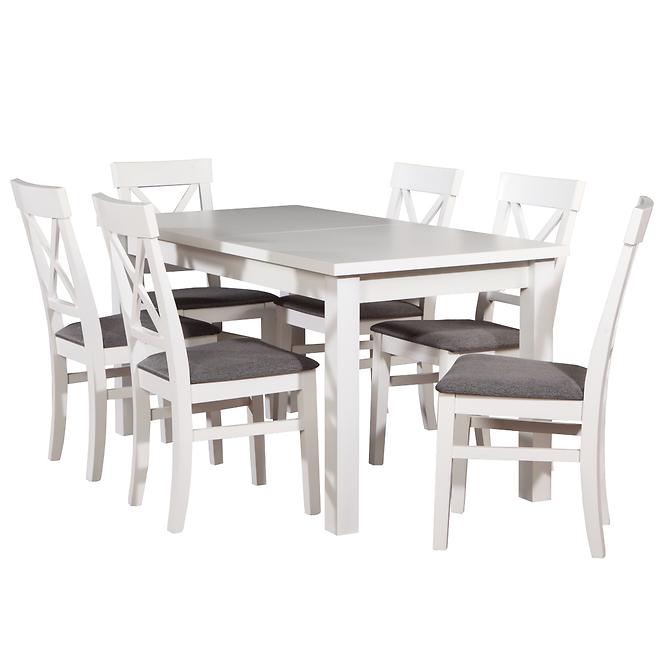 Asztal ST28 160X80+40 fehér