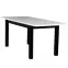 Asztal ST28 140X80+40 fehér/fekete,2