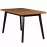Asztal ST41 140X80+40 wotan tölgy/fekete