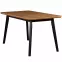 Asztal ST41 140X80+40 wotan tölgy/fekete