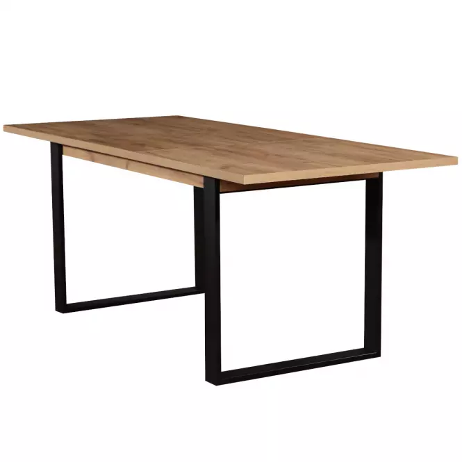 Asztal ST42 150x85+48 wotan tölgy/fekete