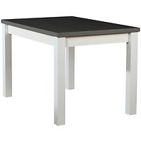 Asztal ST30 120X80 L fehér/grafit