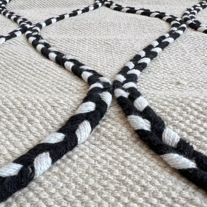 Szőnyeg Olesyapok 0,8/1,5 CR-8703 fekete
