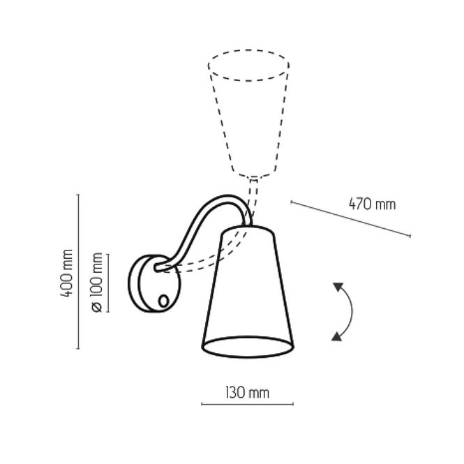 Lámpa Wire gold 826 K1,2
