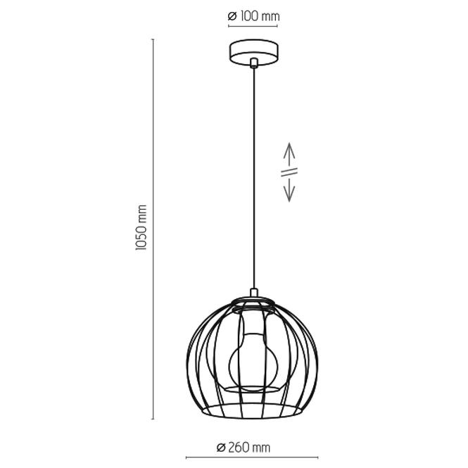 Lámpa Universo black 3154 LW1