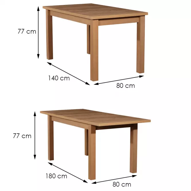 Étkező készlet Idalia 1+6 st28 140x80+40 +W120 wotan,4