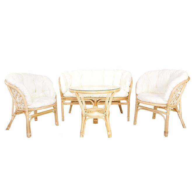 Rattan szett Tropicana natural/bézs
