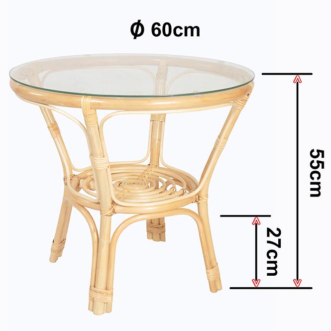 Rattan szett Tropicana natural/bézs