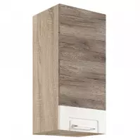 Konyhaszekrény Econo 30G Sonoma/Fehér/San Remo