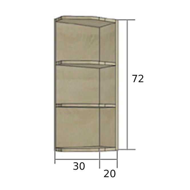 Konyhaszekrény Econo 46G Sonoma/Fehér/San Remo,2