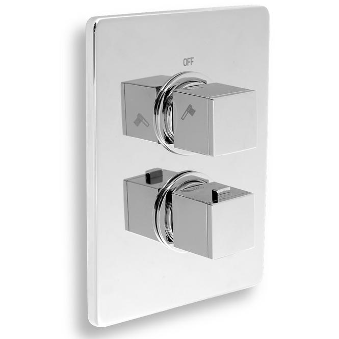 Termosztátos falsík alatti zuhanycsaptelep AQUASAVE 2850R, 0