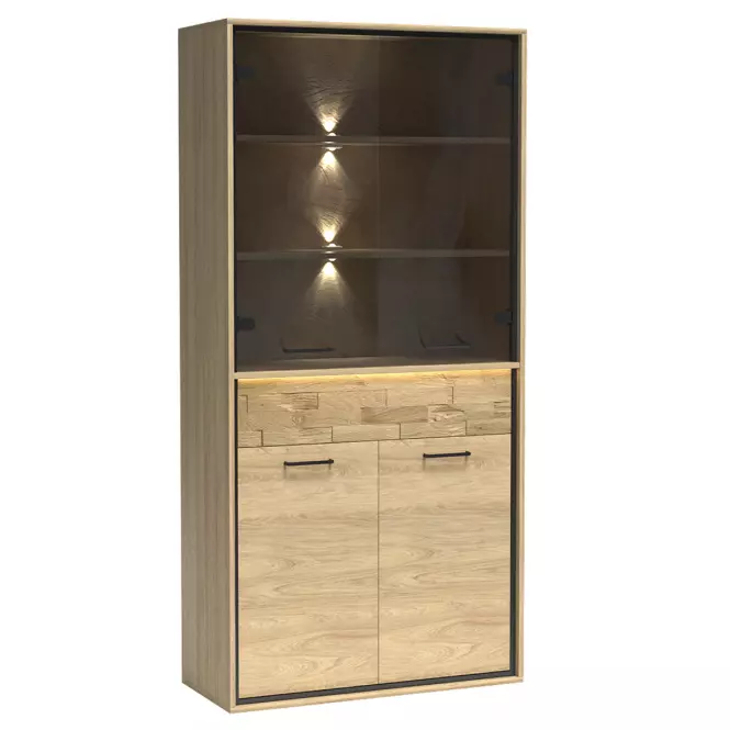 Vitrin M3 Mediolan tábla Natural Hikora,2