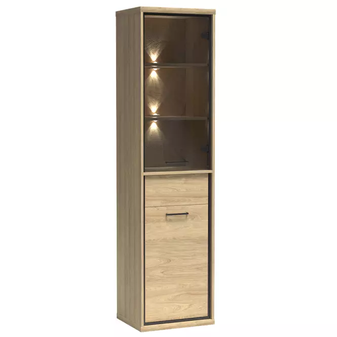 Vitrin M4 Mediolan Natural Hikora