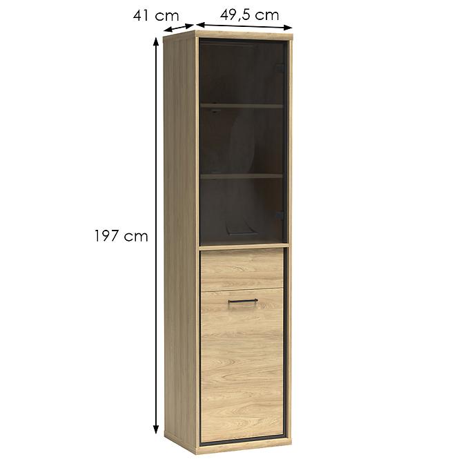 Vitrin M4 Mediolan Natural Hikora