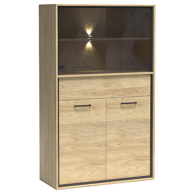 Vitrin M5 Mediolan Natural Hikora
