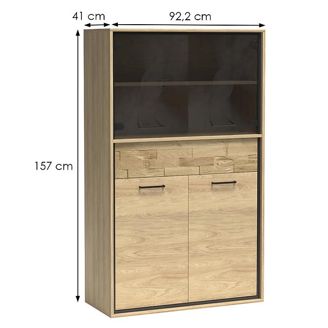 Vitrin M5 Mediolan tábla Natural Hikora,3