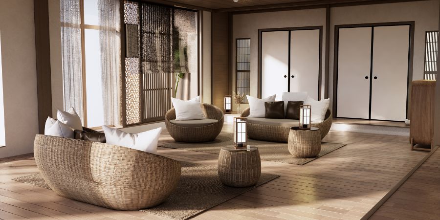 Nappali japán stílusban - a belsőépítészet modern megközelítése