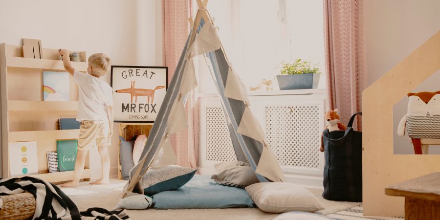 Nappali a stílus scandi boho