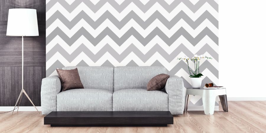 Geometrikus falminták modern nappalikba